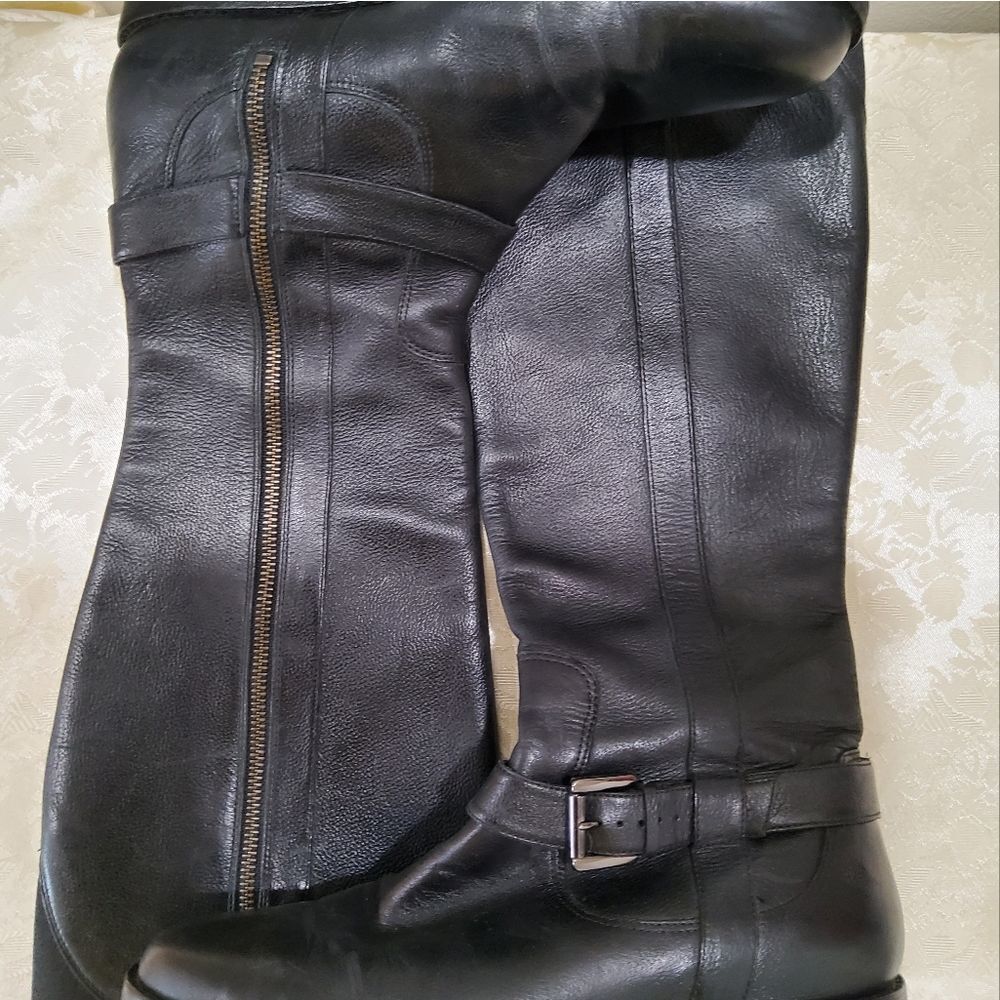 Cole Haan Women's Black Leather Tall Boots Size 7B